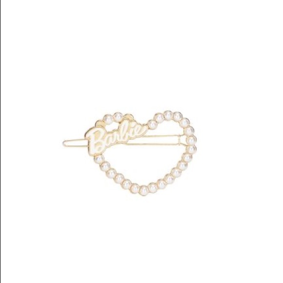 BARBIE x GOODY Ltd Ed. Pearls Heart Hair Clip - Picture 4 of 6
